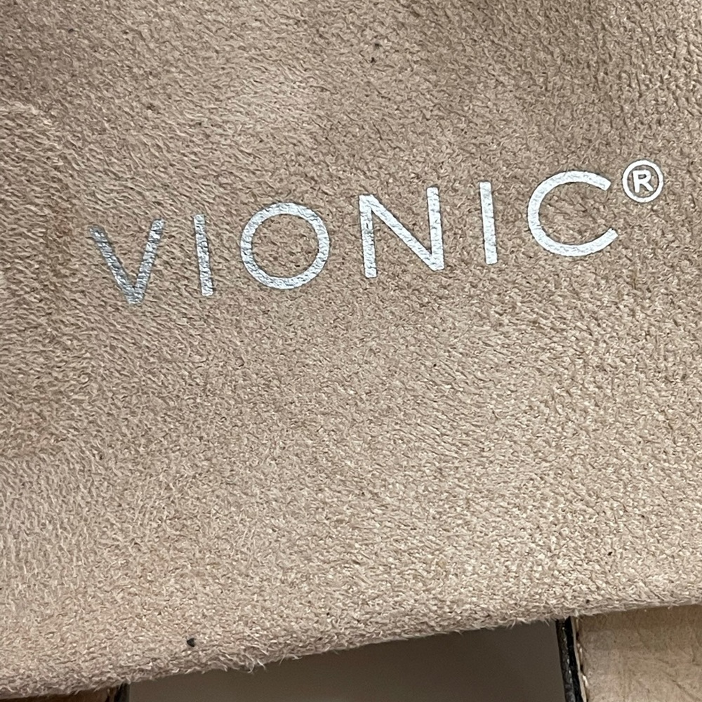 Vionic Jodie‎ metallic silver sandals flats shoes size 6 - Picture 8 of 11